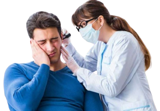 ENT Doctor Examining Patient Ear